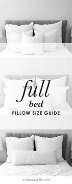 bed pillows decorative pillow size guide