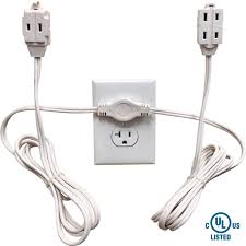 It's really easy as pie. Twin Extension Cord Power Strip 12 Foot Cord 6 Feet On Each Side Flat Head Wall Hugger Outlet Plug 6 Polarized Outlets With Safety Cover Walmart Com Walmart Com