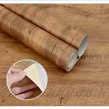 Wood Grain Wallpaper Self Adhesive Rustic Removable Peel and Stick Contact  Paper Plank For Countertop Vinyl Film Roll