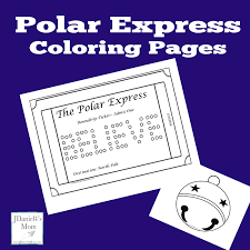 Although both polar express printables are in the same pdf, you can print just one of them if you like. Polar Express Coloring Pages