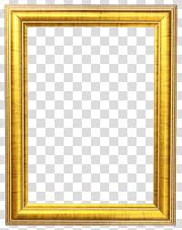 gold picture frame transpa