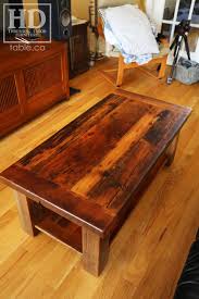 reclaimed ontario barnwood coffee table