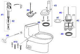 toto carlyle toilet replacement parts