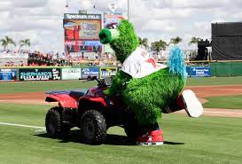 My house is all green. The Phillies Unveil A New Phanatic As Lawyers Fight Over Mascot Copyright The New York Times
