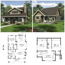 Bungalow Style House Plan 3 Beds 2 5