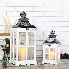 Wood Decorative Candle Lanterns