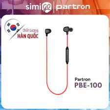Tai nghe Bluetooth Partron PBE-100 inear không dây siêu bass chơi game thể  thao chống nước IPX4 có mic đàm thoại