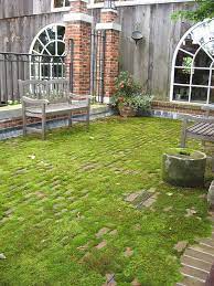 Moss And Brick Patio For A Charming Garden