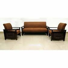 modern brown 5 seater sofa set