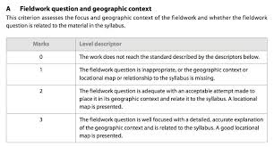 IB IA Component Requirements and Grading Criteria   IB AP Geography Marked by Teachers