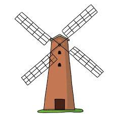 how to draw a windmill easy drawing art