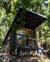 Exterior Cabin Shed Roofline Design