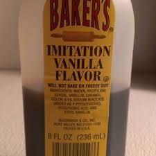 vanilla extract and nutrition facts