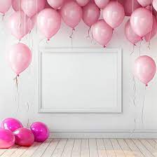 free pink happy birthday background