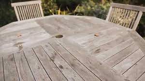 Once you've stripped the table back to bare wood, change the sandpaper to a finer grit, such as 240 grit. How To Restore Your Wooden Garden Furniture Youtube