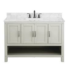 .menards sale, or powder rooms rarely forego bathroom vanities with tops and materials like glass and functional bathroom vanity mirrors that youll love. Foremost Rayna 48 W X 22 D Gray Bathroom Vanity Cabinet At Menards