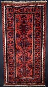 antique baluch rug unusual design
