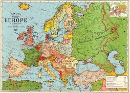 Bacon's Standard Europe Map 1921 Wrap | Stanfords