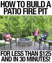 Diy Fire Pit How To Build A Patio
