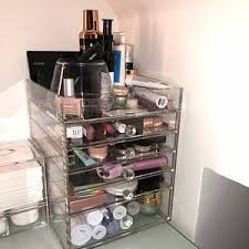 Ikea owes whoever decided to use the alex drawers for makeup storage first a lot! Ikea 9 Drawer Divider Set Acrylic Makeup Organizer Etsy Clear Acrylic Makeup Organizer Acrylic Organizer Makeup Acrylic Makeup Storage