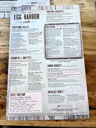 menu at egg harbor cafe chicago 220 e