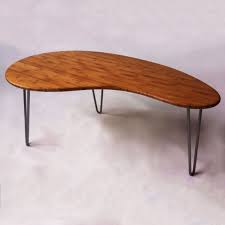 High pressure laminate top kidney shaped activity table. Mid Century Modern Coffee Table Kidney Bean Shaped Atomic Etsy