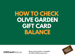 olive garden gift card balance plus