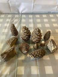 Wood Chip And Pine Cone Decor Kit