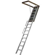 everest attic ladder aluminium 350 lb