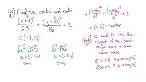 How To Find The Center Radii Of An