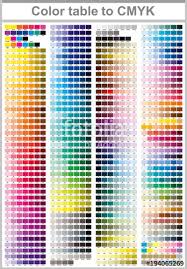 Color Table Pantone To Cmyk Color Print Test Page