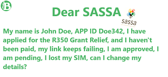The grant will be paid from the date of approval up to the end of october 2020. Email Templates For Sassa R350 Srd Grant For Failed Links And Unmatched Details