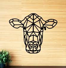 Cow Wall Art Wooden Wall Decor
