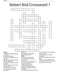 robert bird crossword 1 wordmint