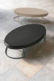 Oval Coffee Table In Metal And Mdf