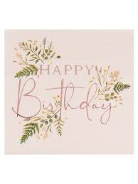 Choose from 110+ birthday floral graphic resources and download in the form of png related searches:birthday floral border happy birthday floral birthday background vintage floral birthday card birthday cake birthday invitation. Lets Partea Happy Birthday Floral Pink Paper Napkins The Vanilla Valley