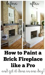 How To Paint A Brick Fireplace Sarah