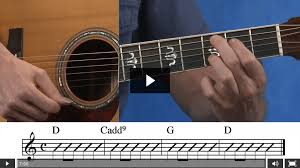 How To Play A Cadd9 G And D Guitar Chord Video Lesson