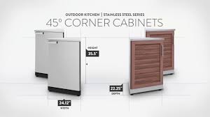 Browse thousands of outdoor kitchen ideas and find inspiration for designing the perfect outdoor kitchen. Outdoor Kitchen Stainless Steel 45 Degree Cabinet Youtube