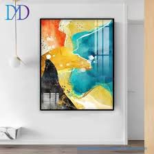 painting modern canvas living room wall