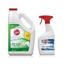 hoover 128 oz renewal carpet cleaner solution 22 oz oxy stain remover carpet pretreatment spray pack combo kit