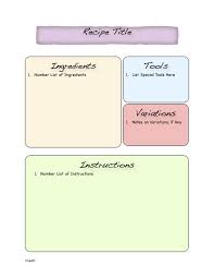 Pastel Full Page Recipe Template