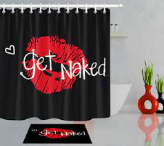 It's really tough to work with this shade but with. Waterproof Fabric Red Lips Black Shower Curtain Set Bathroom Rug Hooks 72x72 Ebay