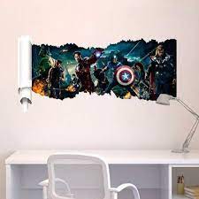 avengers wall art sticker superman