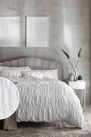 Soft Touch Brushed Ruched Duvet Cover
