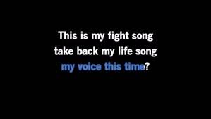 I'll play my fight song. Karaoke Fight Song Rachel Platten Cdg Mp4 Kfn Karaoke Version