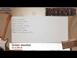 Produced by celso valli, vasco rossi & guido elmi. Best Songs Backing Tracks Bsbt Un Senso Vasco Rossi Guitar Backing Track With Chords And Lyrics