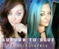 how to get blue hair my hair journey