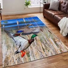 duck hunting area rug hunting printing
