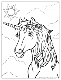 74 unicorn coloring pages free pdf